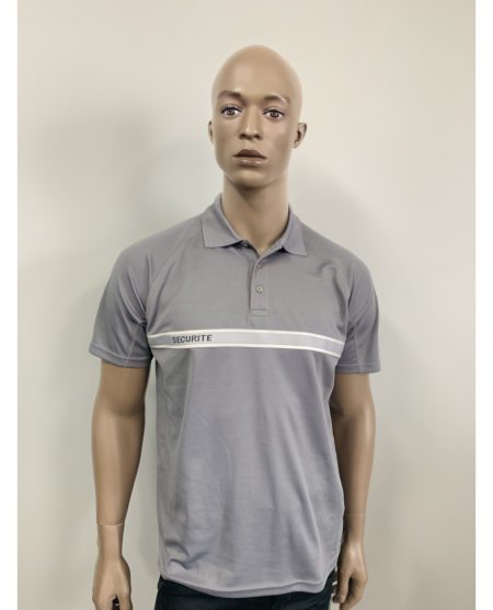 Polo 100 % Polyester Gris