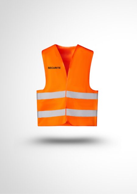 Gilet chasuble SECURITE haute visibilité Orange/Jaune