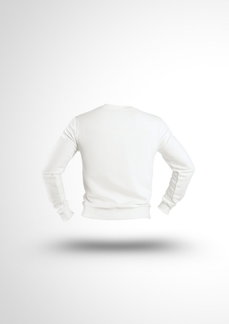 Sweat SSIAP blanc bande rouge sécurité incendie face – Image 2