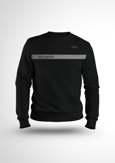 Sweat Intervention noir bande gris nouvelle réglementation