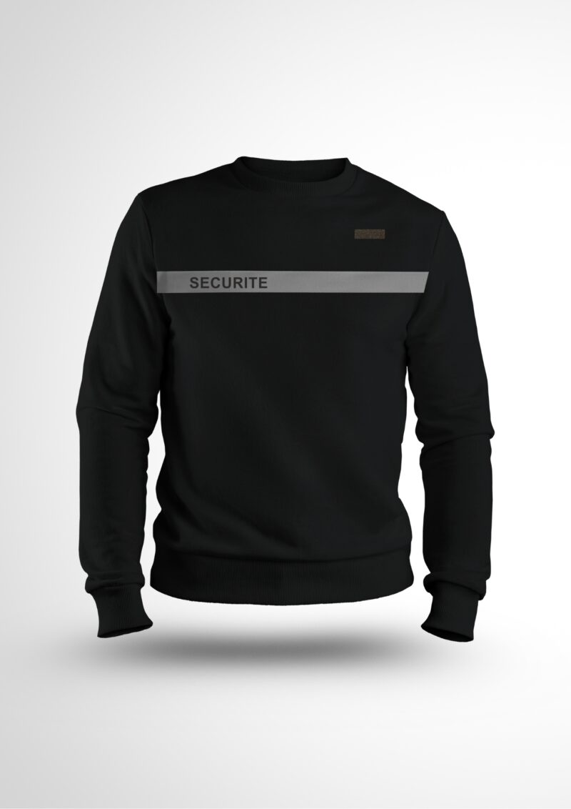 Sweat Intervention noir bande gris nouvelle réglementation