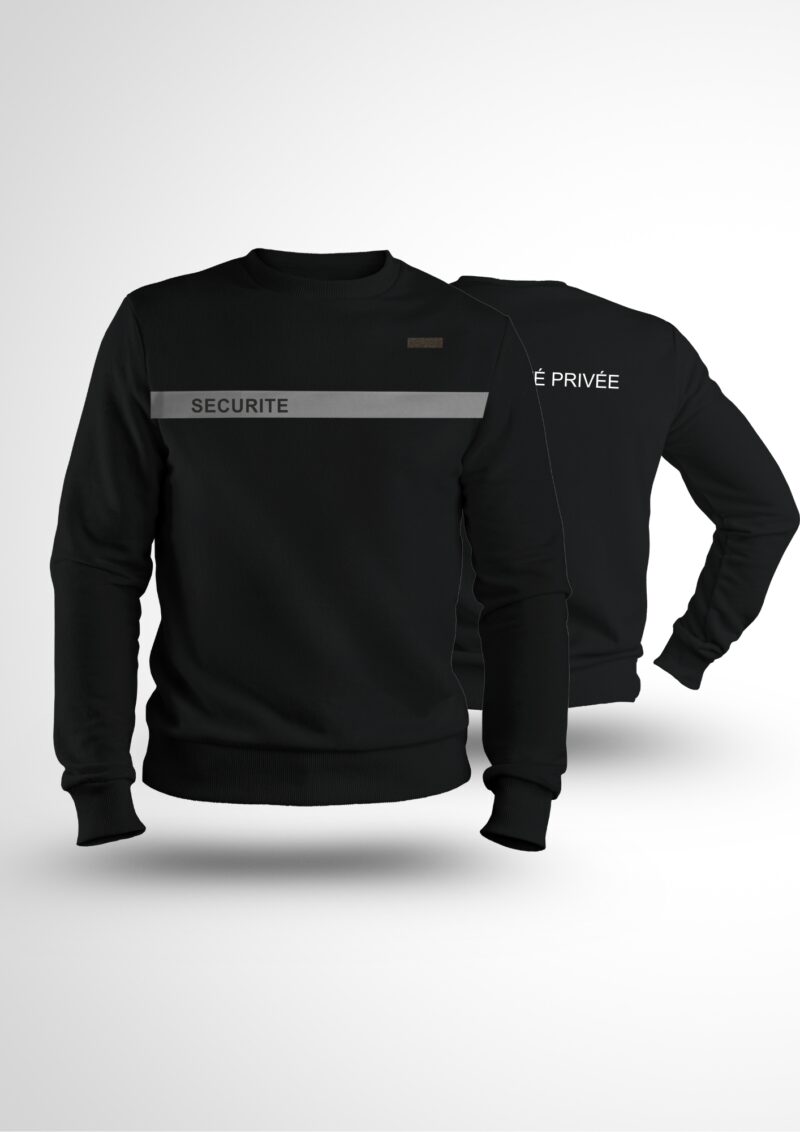 Sweat Intervention noir bande gris nouvelle réglementation – Image 3