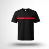 T-shirt ssiap noir bande rouge