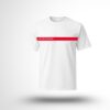 T-shirt ssiap blanc bande rouge