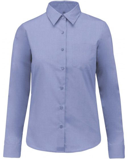 Chemise femme manches longues Bleu ciel