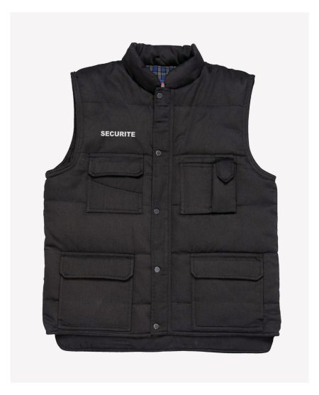 Gilet noir TRUCKER sans manches Sécurité