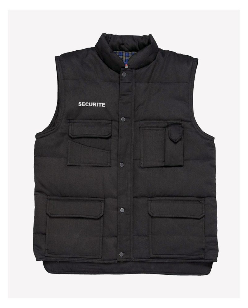 Gilet noir TRUCKER sans manches Sécurité