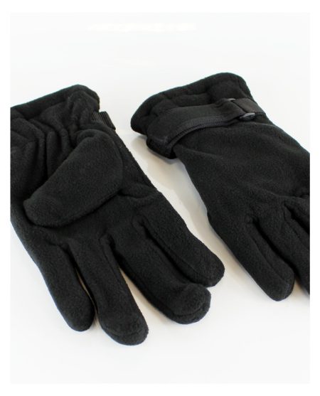 Paire de gants polaires noirs