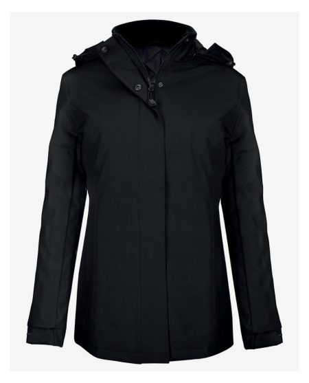 Parka Noir Femme cintré