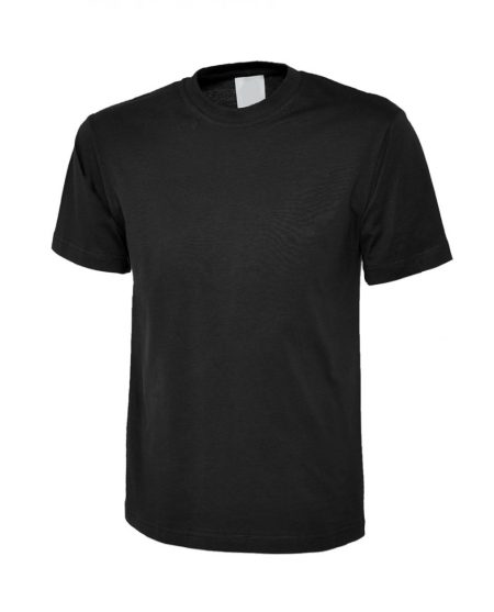 T-shirt noir générique manches courtes