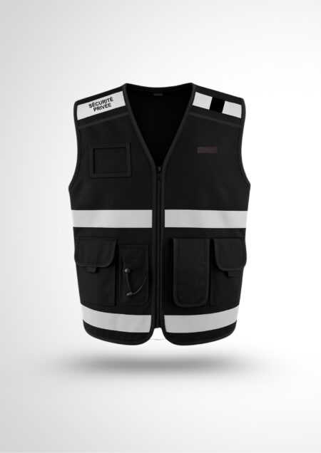 Gilet Tactique Noir Nouvelle réglementation