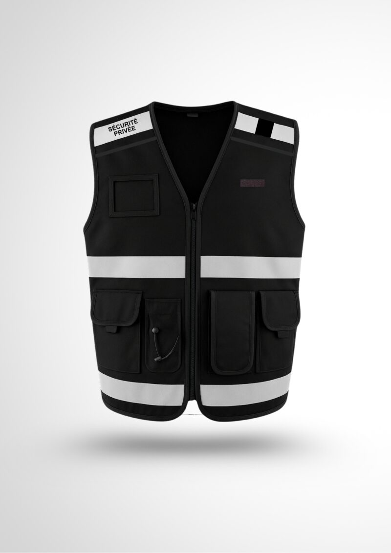 Gilet Tactique Noir Nouvelle réglementation