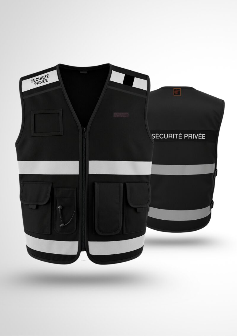 Gilet Tactique Noir Nouvelle réglementation – Image 3