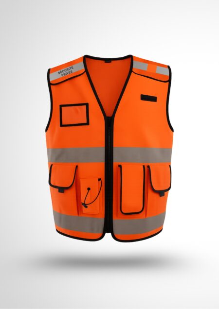 Gilet Tactique ORANGE Nouvelle réglementation