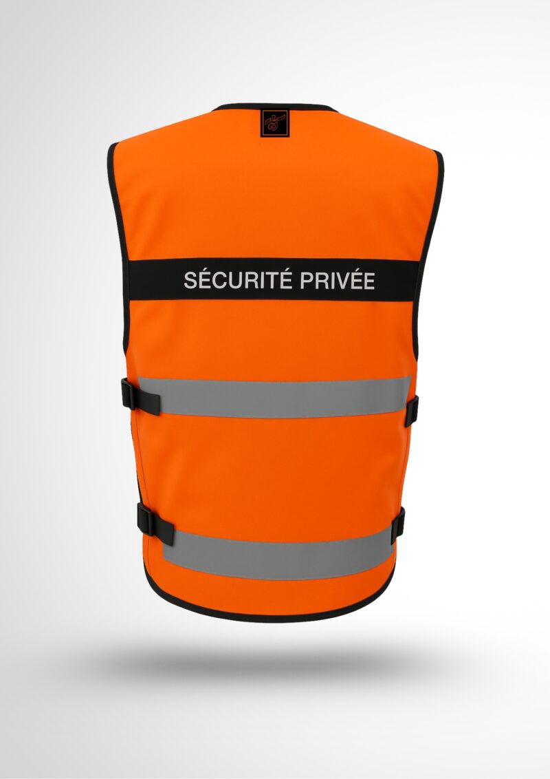 Gilet Tactique ORANGE Nouvelle réglementation – Image 2