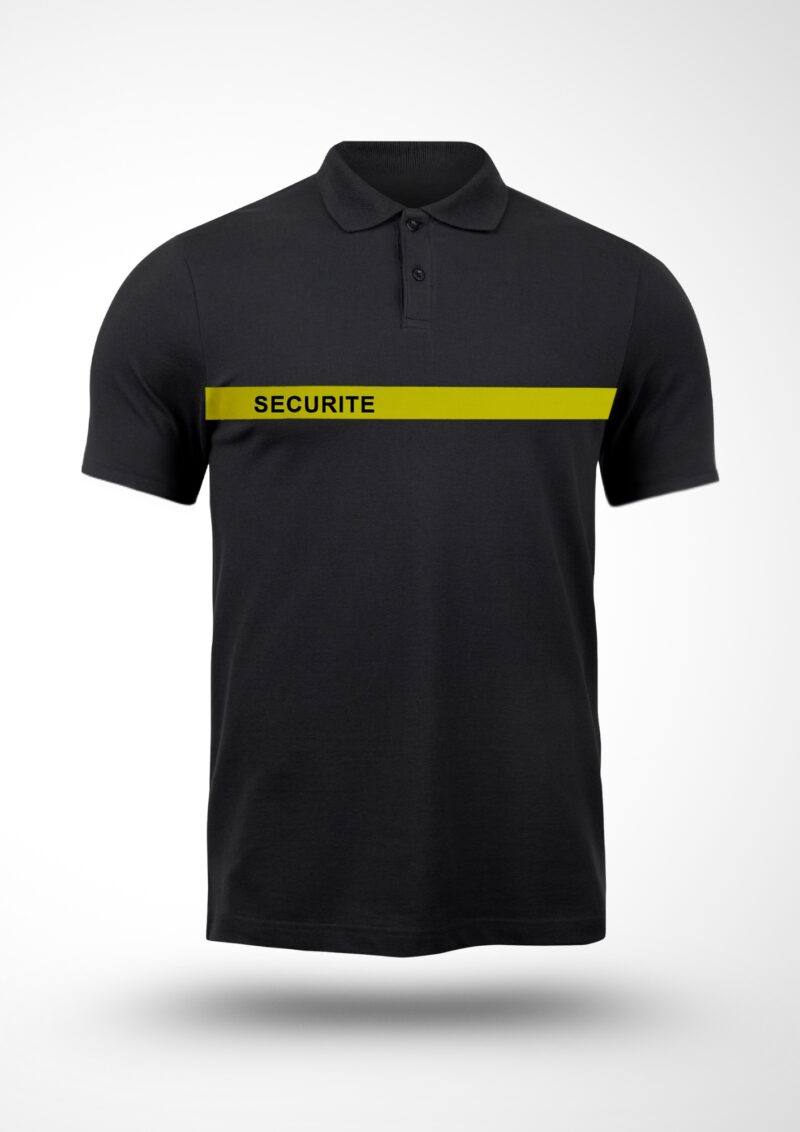 Polo noir bande grise sécurité nouvelle réglementation – Image 4