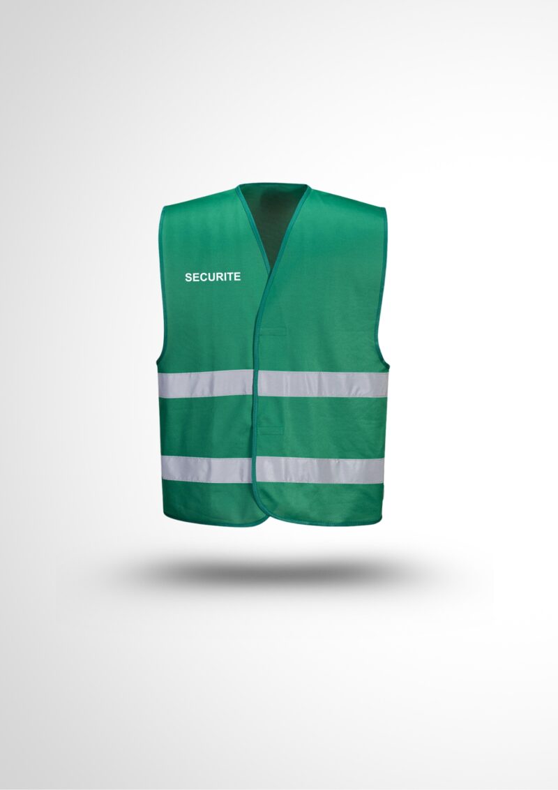 Gilet chasuble coloris Securite avant & arrière
