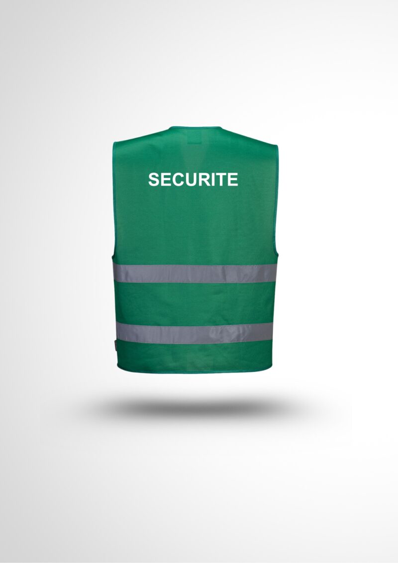 Gilet chasuble coloris Securite avant & arrière – Image 2