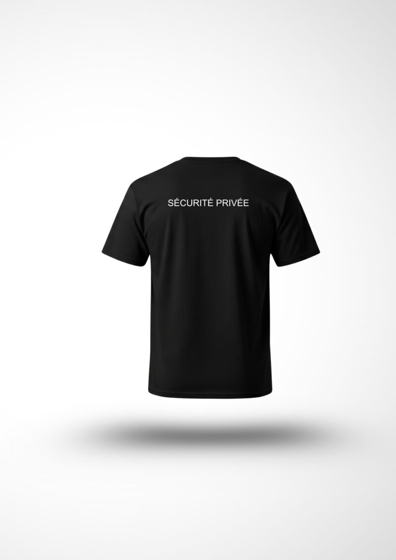T-shirt marquage avant & dos SECURITE PRIVEE – Image 2