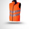 Bodywarmer Haute Visibilité Luklight Intempéries Orange Fluo/Marine
