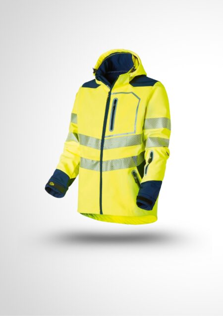 Softshell Haute Visibilité Luklight Intempéries Orange/Marine