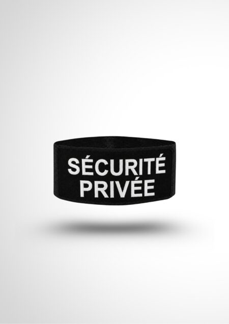 Brassard Sécurité Privée fond noir